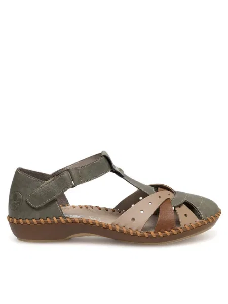 Rieker Poltopánky zelená