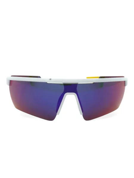 Ochelari de soare Nike cu cordon din jerseu cu imprimeu abstract gri