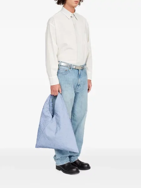 Geantă shopper Mm6 Maison Margiela albastru