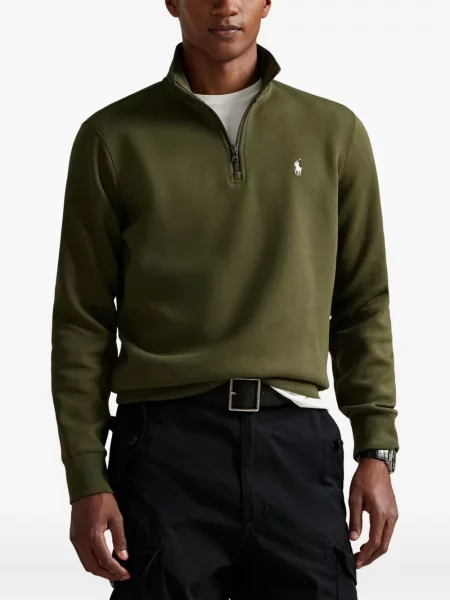 Krátký kostkovaná kšiltovka Polo Ralph Lauren s potiskem zelená