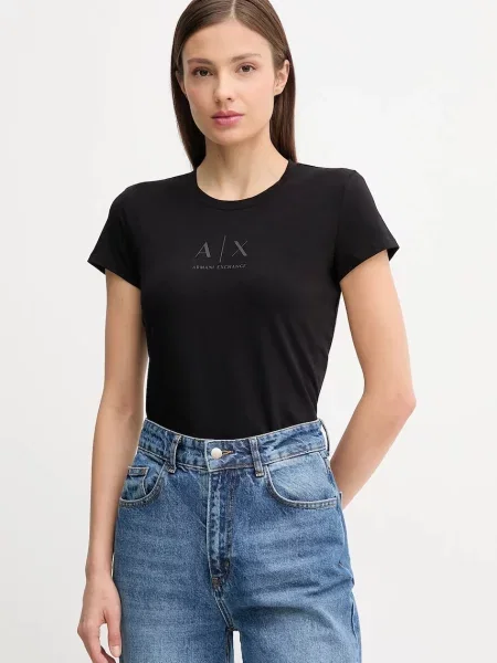 Armani Exchange Tricou negru