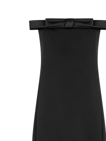 Rochie maxi Tom Ford cu funde de costum negru