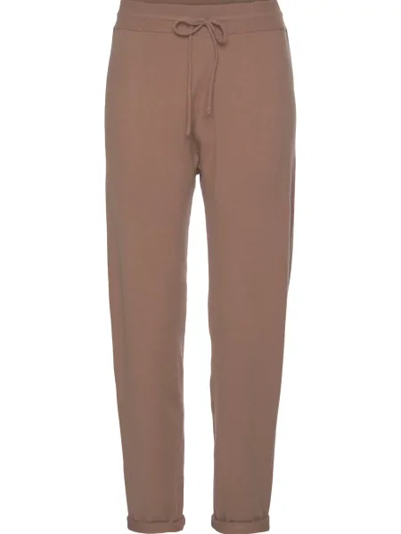 LASCANA Pantaloni cămilă maro