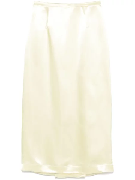 Fustă midi Philosophy Di Lorenzo Serafini până la genunchi galben