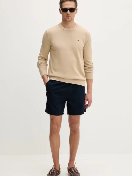 Tommy Jeans šortky se lnem