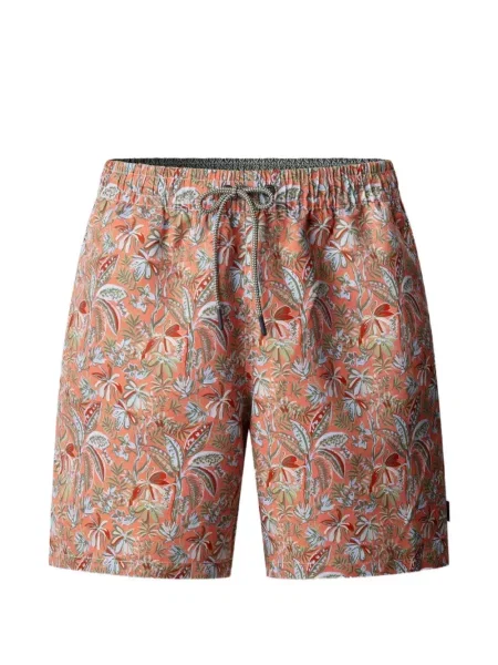 Slip de baie Hackett London cu model floral cu imagine portocaliu