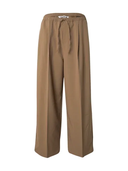 WEEKDAY Kalhoty s puky béžová