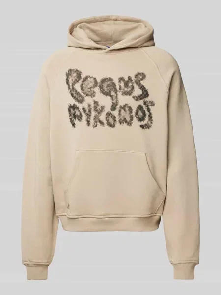 Bluza z kapturem z nadrukiem z logo Pequs