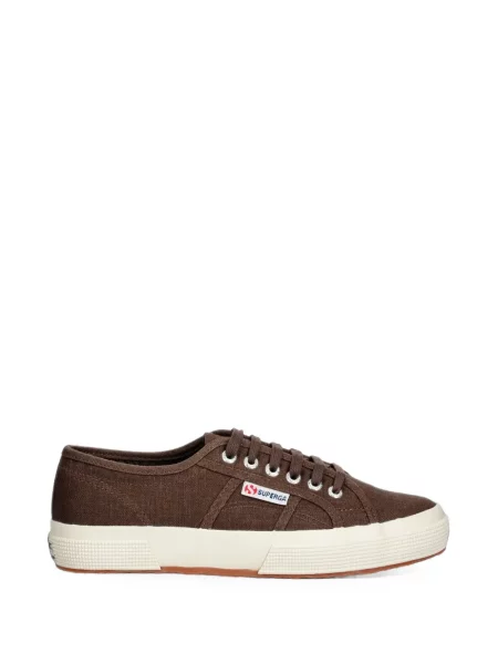 Sneakerși Superga 2750 cu șireturi din dantelă maro