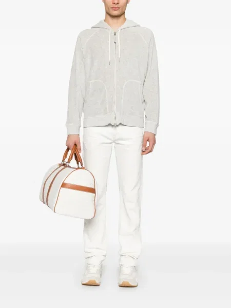 Hanorac cu glugă Tom Ford din material terry gri
