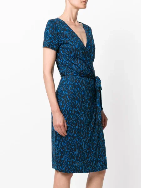 Κάλυμμα κοστούμι φόρεμα Dvf Diane Von Furstenberg με κέντημα μαύρο