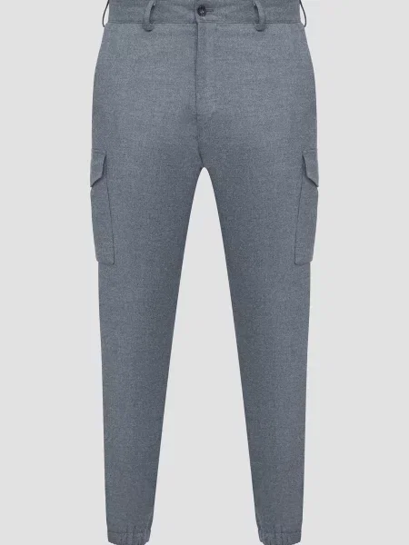 Штани карго Karl Lagerfeld сірі
