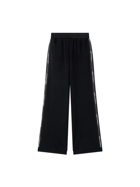 Lniane spodnie Emporio Armani Ea7 czarne