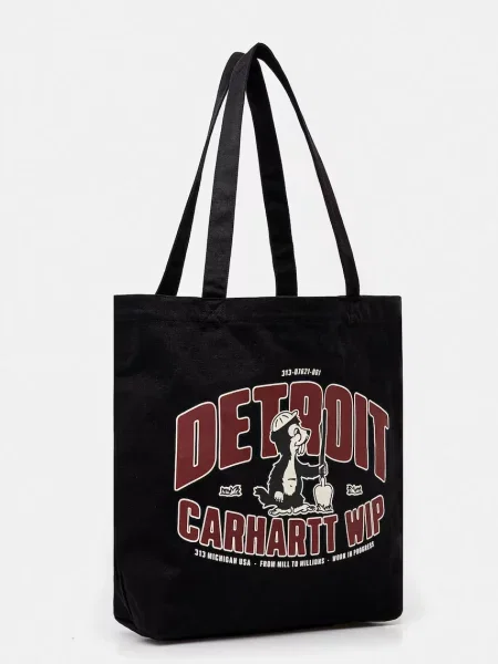 Τσάντα Carhartt WIP Canvas Graphic Tote μαύρο