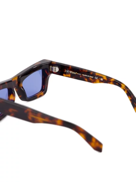 Ochelari de soare Off-white cu imprimeu geometric alb