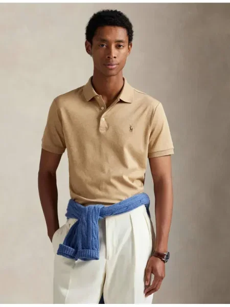 Polo Ralph Lauren Tricou polo Bej Custom maro