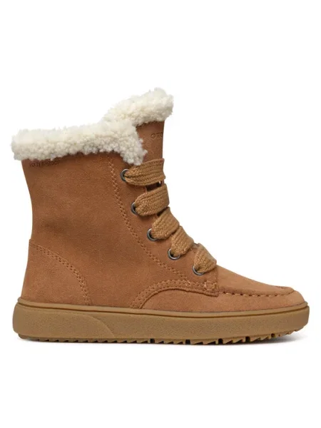 Geox Ботуши J Theleven Girl Wpf M кафяв