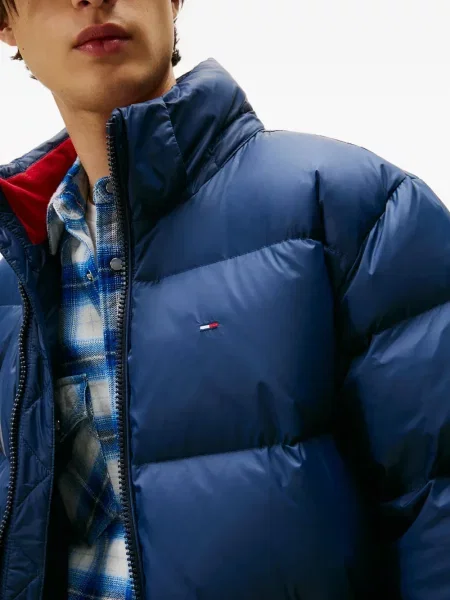 Geacă de blugi Tommy Jeans albastru