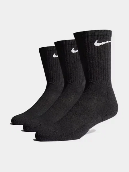 NIKE Sportovní ponožky černá bílá