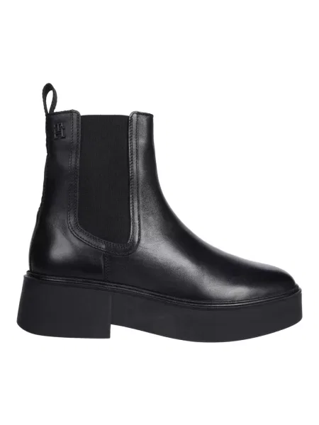 Sztyblety Tommy Hilfiger skórzane czarne