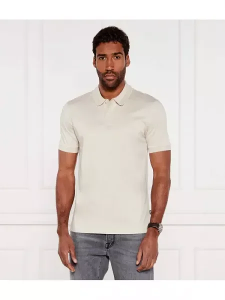 BOSS BLACK Polo H-Phillipson | Slim Fit | mercerizat negru