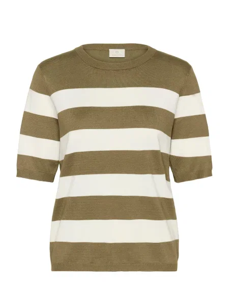 Kaffe Pulover KAMala kaki alb