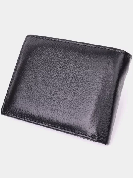 Кожаный кошелек St Leather Accessories черный