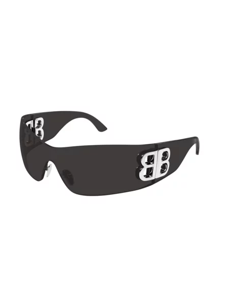 Lniane okulary przeciwsłoneczne Balenciaga szare