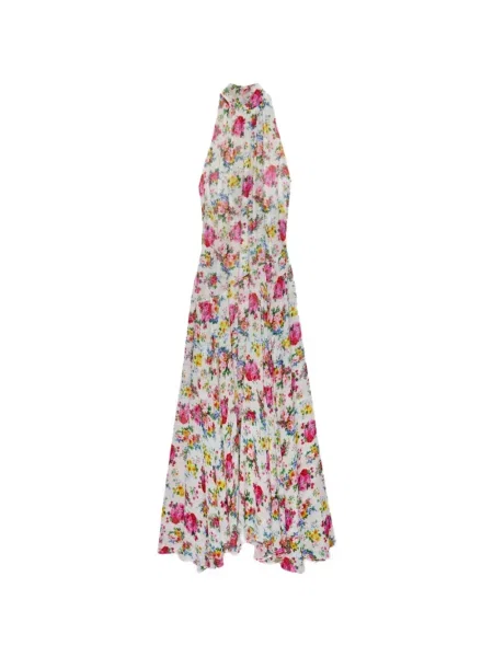 Maxi rochie maxi Msgm cu model floral de costum alb