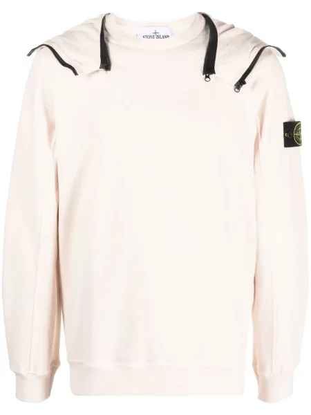 Hanorac cu glugă Stone Island cu strasuri roz