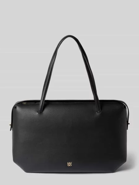 Torebka z materiału skóropodobnego model Meelo_Tote' Hugo czarna
