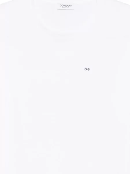 Tricou Dondup cu decolteu rotund alb