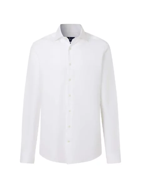 Cămașă Hackett London din poplin alb