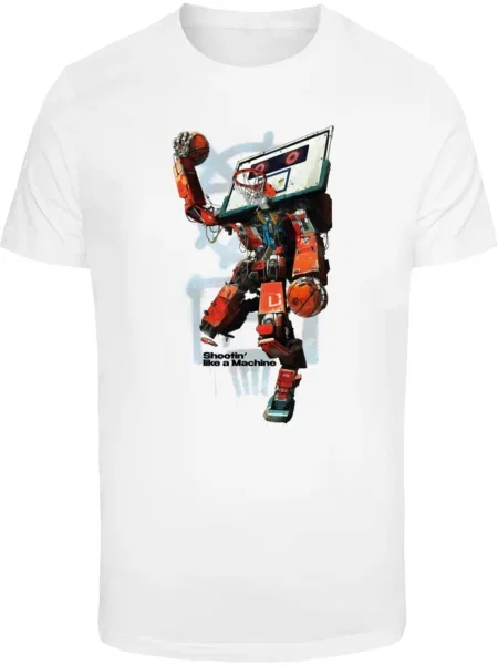 Mister Tee Tricou Bball Robot albastru / roșu cireș / negru alb