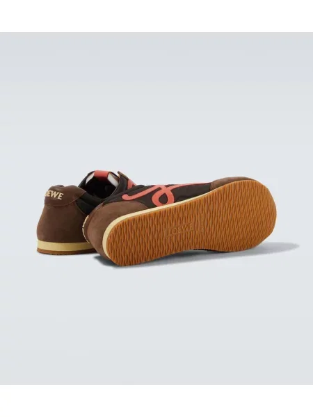 Sneakerși Loewe din piele de căprioară maro