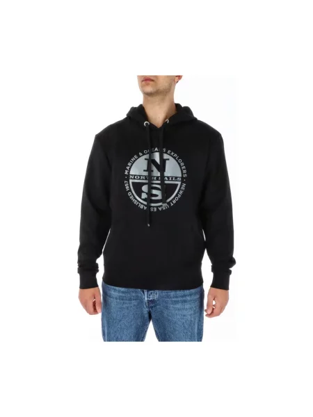 Bluza z kapturem North Sails z logo czarna