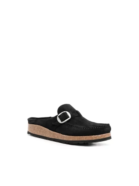 Klapki Birkenstock zamszowe czarne