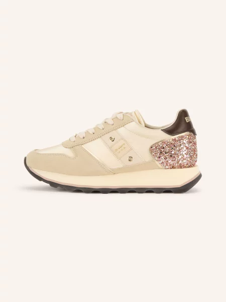 Blauer Sneakersy beige beżowe