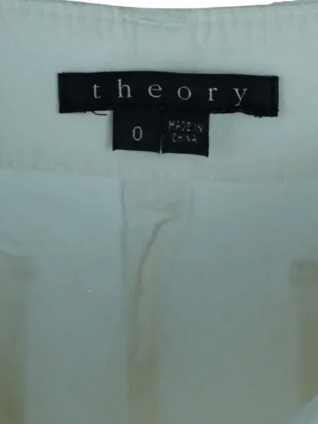 Pantaloni cargo Theory de in alb