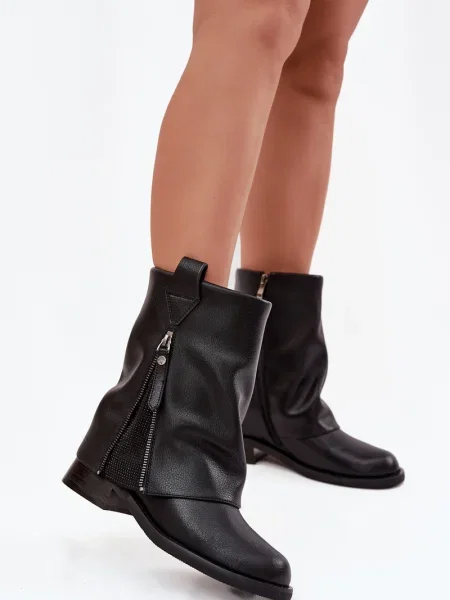 Botine Maciejka din piele negru