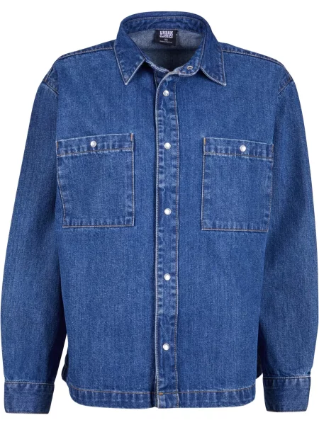 Urban Classics Bluză denim albastru