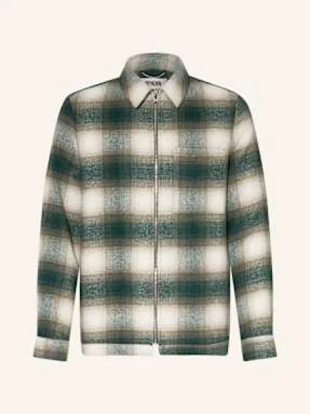 Drykorn Bunda Nikano tmavě zelená/ khaki/ režná zelená