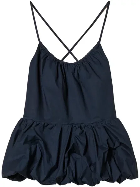 Top Twinset popelinowy niebieski