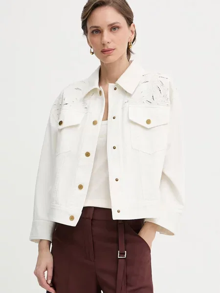 Luisa Spagnoli geacă de blugi pentru femei din Vassano bej