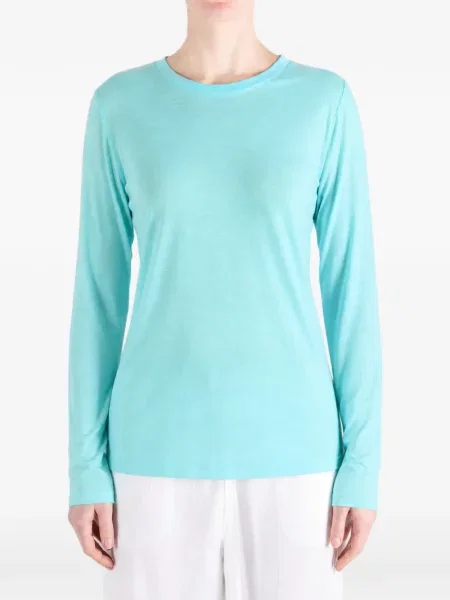 Lung tricou Baserange albastru
