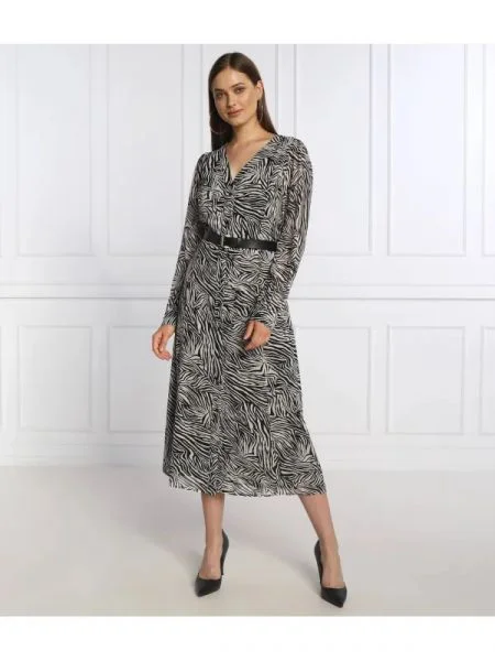 Michael Kors rochie z paskiem negru