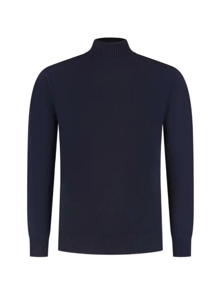 Pulover Doriani Cashmere din cașmir albastru