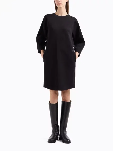 Платье мини Emporio Armani черное