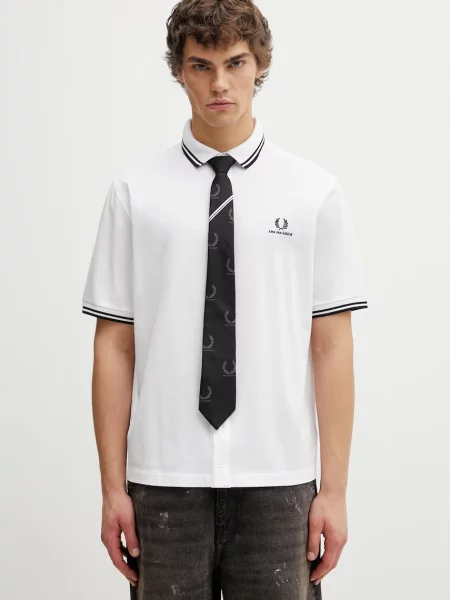 Fred Perry srajca x Kris Van Assche bela