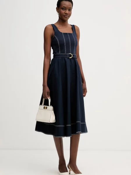 TOMMY HILFIGER Obleka mornarska / bela modra